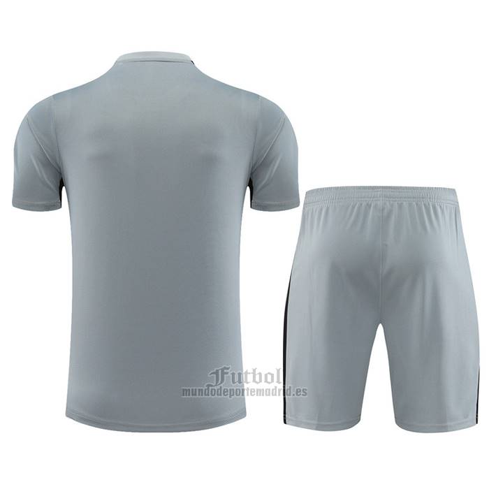 Chandal del Paris Saint-Germain Jordan Manga Corta 2023-2024 Gris - Pantalon Corto